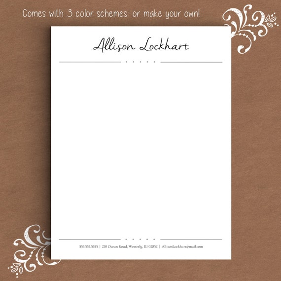 letterhead template for word