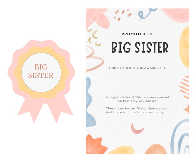Big Sister Button Big Sister Pin Custom Big Sister T Shirt Button ...