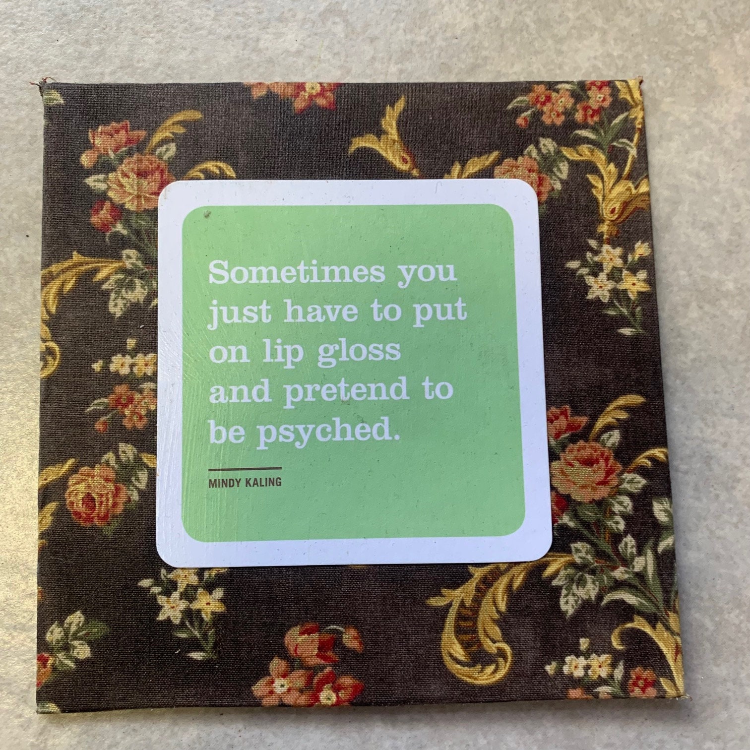 Placa de cita de Mindy Kaling - Etsy México, image size:1512x1512