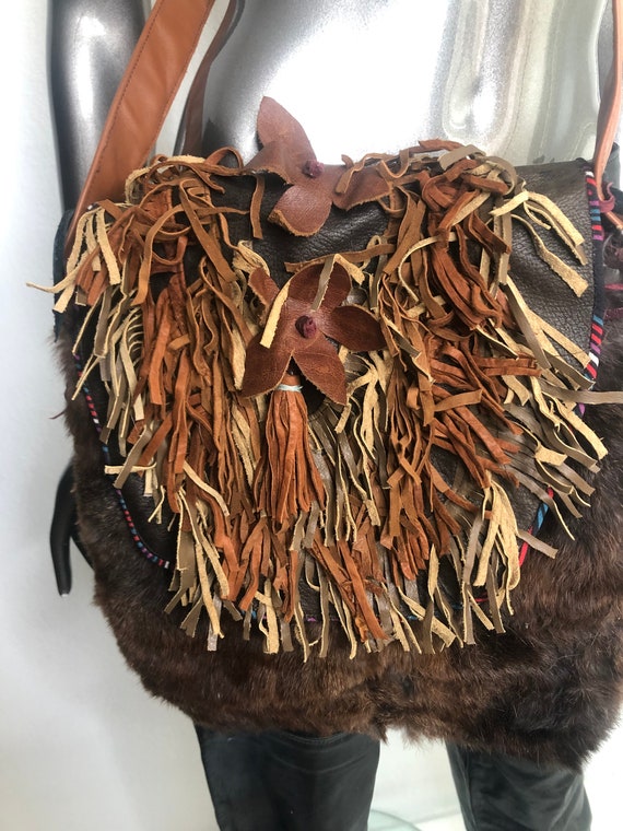 Amazon.com: D-01 Luxury Real Fox Fur Handbag For Women