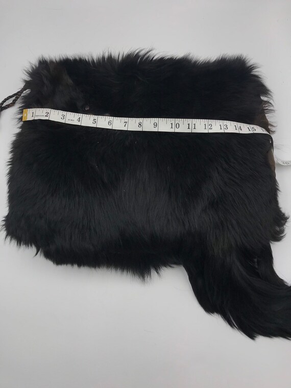 Woman Muffs black real fox very elegant. - image 4