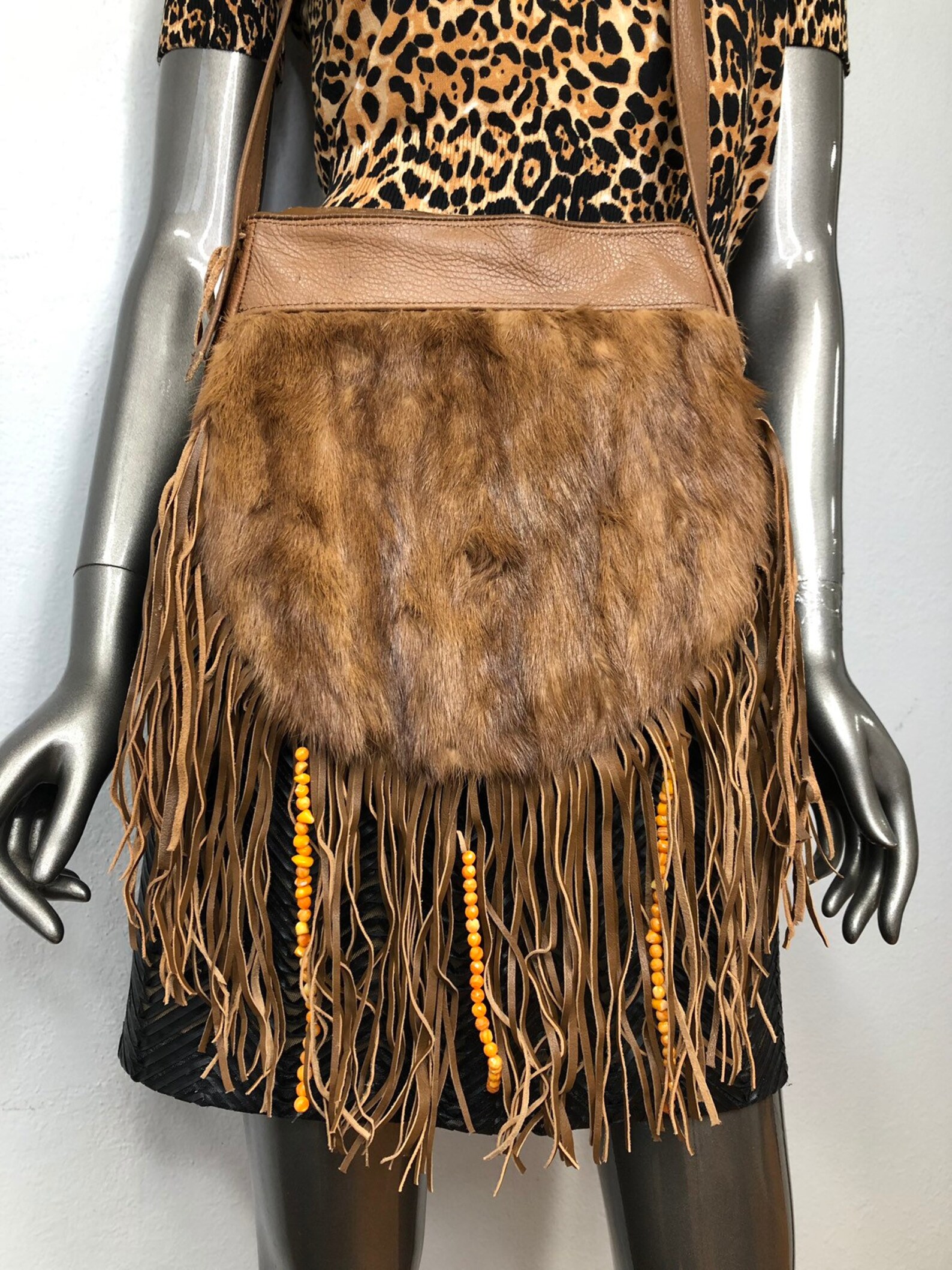 womens fur bag