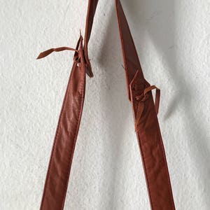 Damen beige Fell Handtasche, Tasche aus Nerzfell und braunem Leder, mit original Fell Bubo, Vintage Stil, handgemachte Tasche Größe ist klein. Bild 5