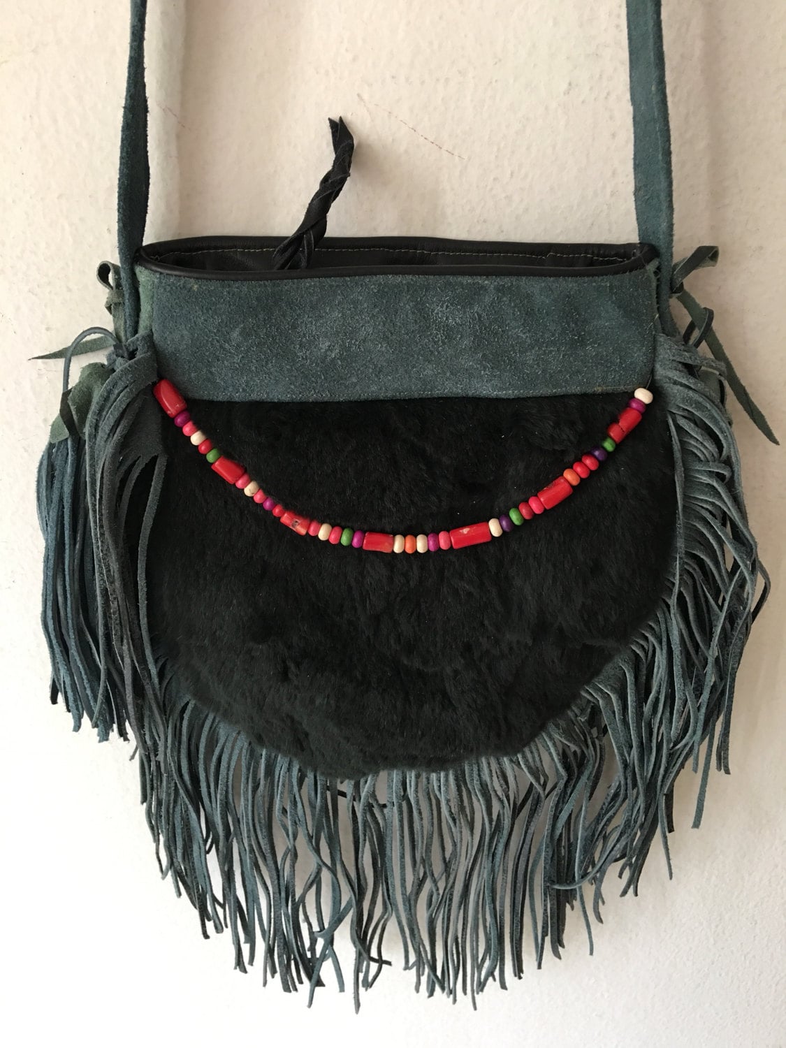 Suede Rabbit Fur Bag - Etsy display picture 3