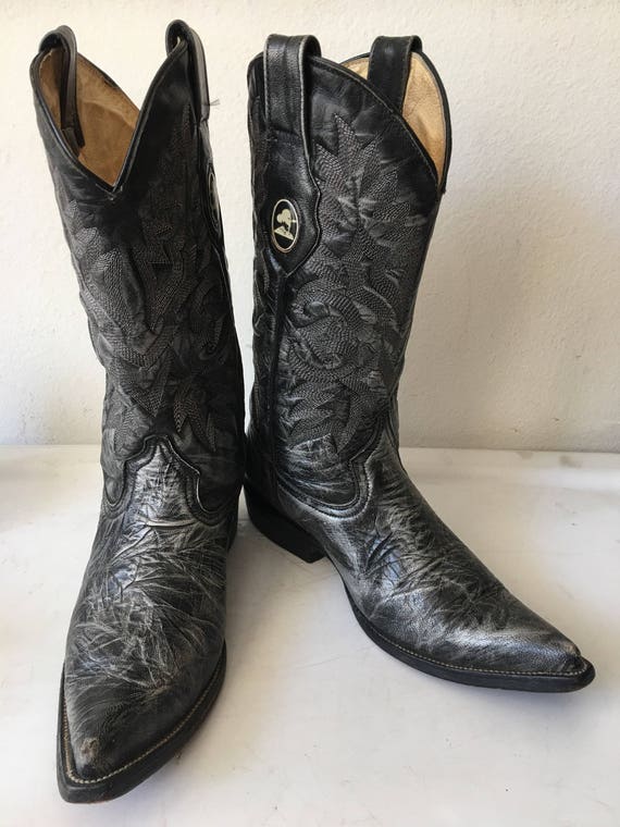 gray cowboy boots