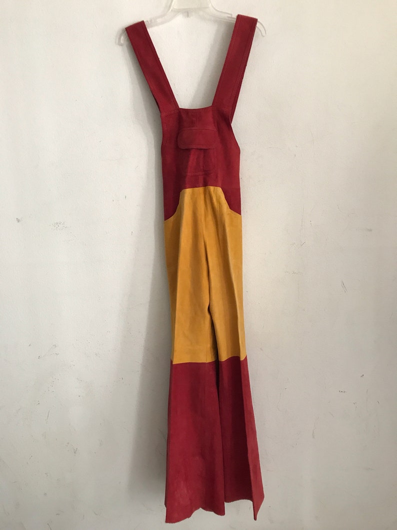 Women/'s vintage coverall original suede coverall of bright color for an unordinary girl production of Turkey,