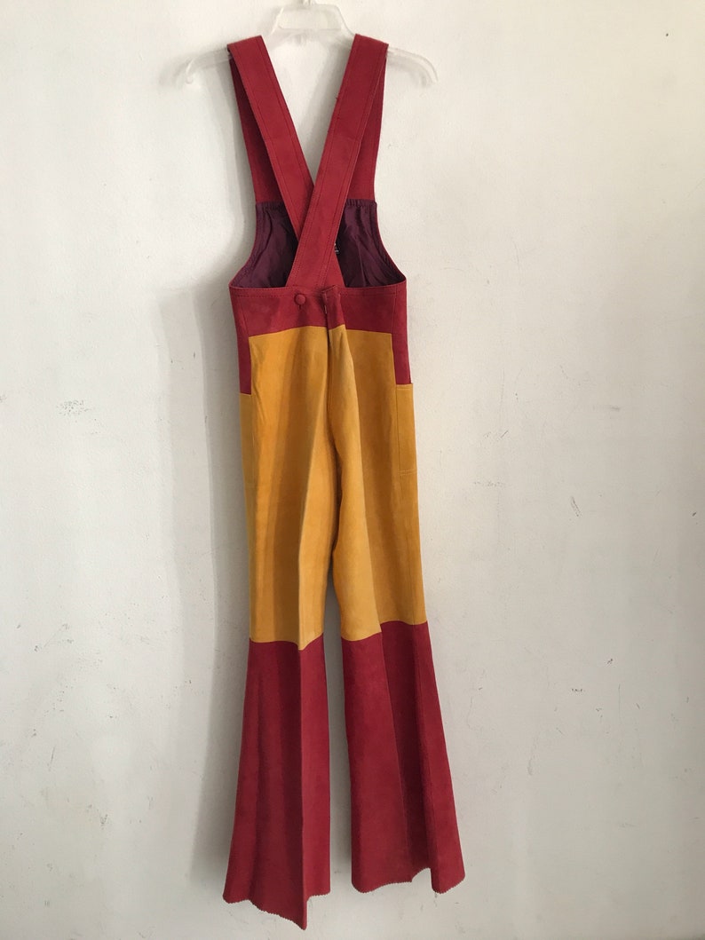 Women/'s vintage coverall original suede coverall of bright color for an unordinary girl production of Turkey,
