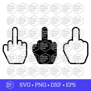 Little Birdie, Middle Finger, Bug Off Svg, Png, Dxf, Eps, Cut Files pour Cricut Silhouette