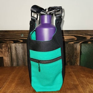 Water bottle sling, crossbody, H2O2GO, with pocket