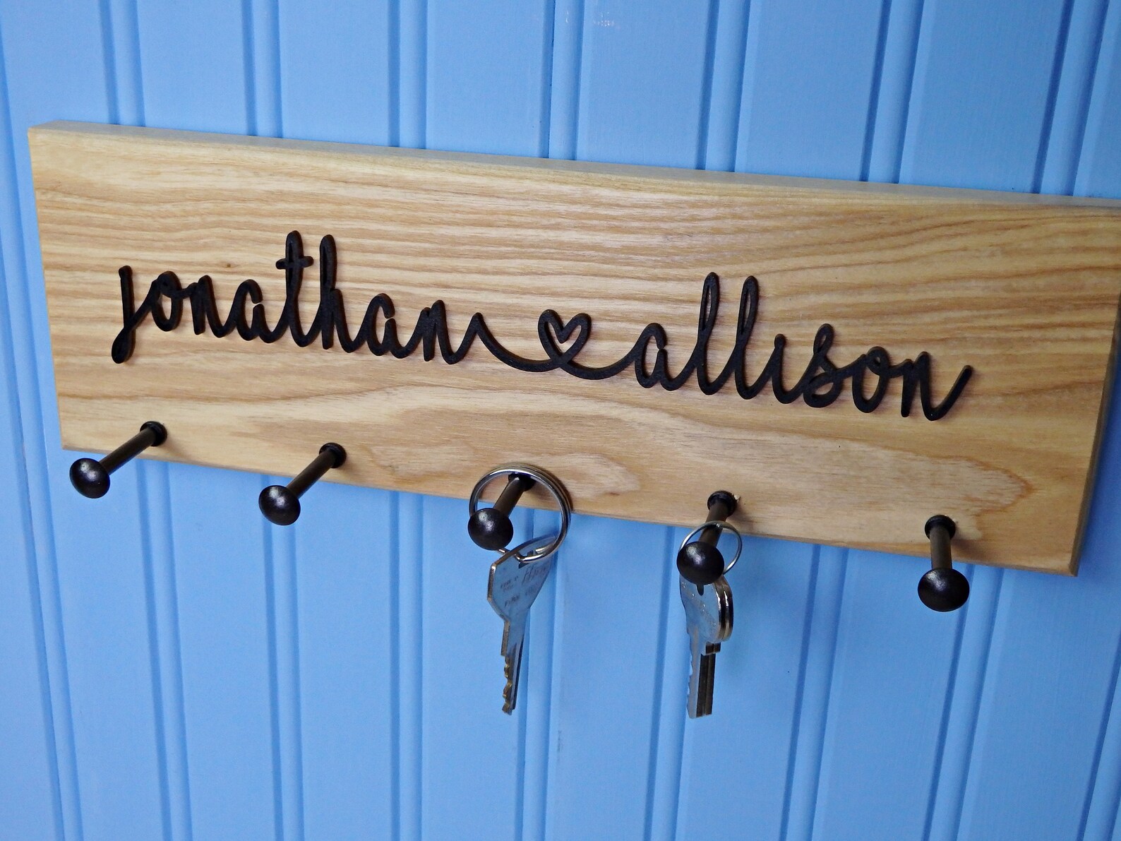 Key Holder For Wall Personalized Key Hanger Housewarming New Etsy