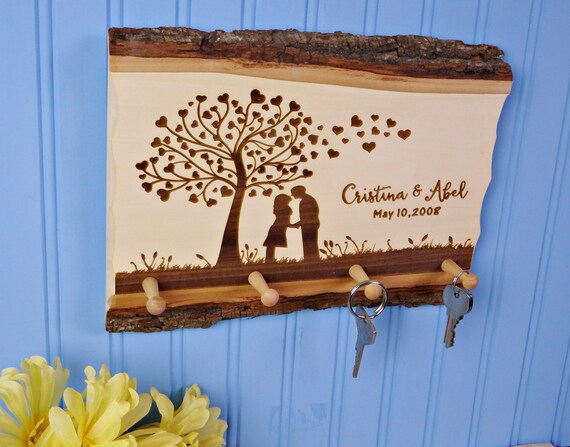 Housewarming Gift Infinity with leaf Key Hooks Key Holder For Wall Custom Key Holder Living Room D\u00e9cor Personalized Key Holder