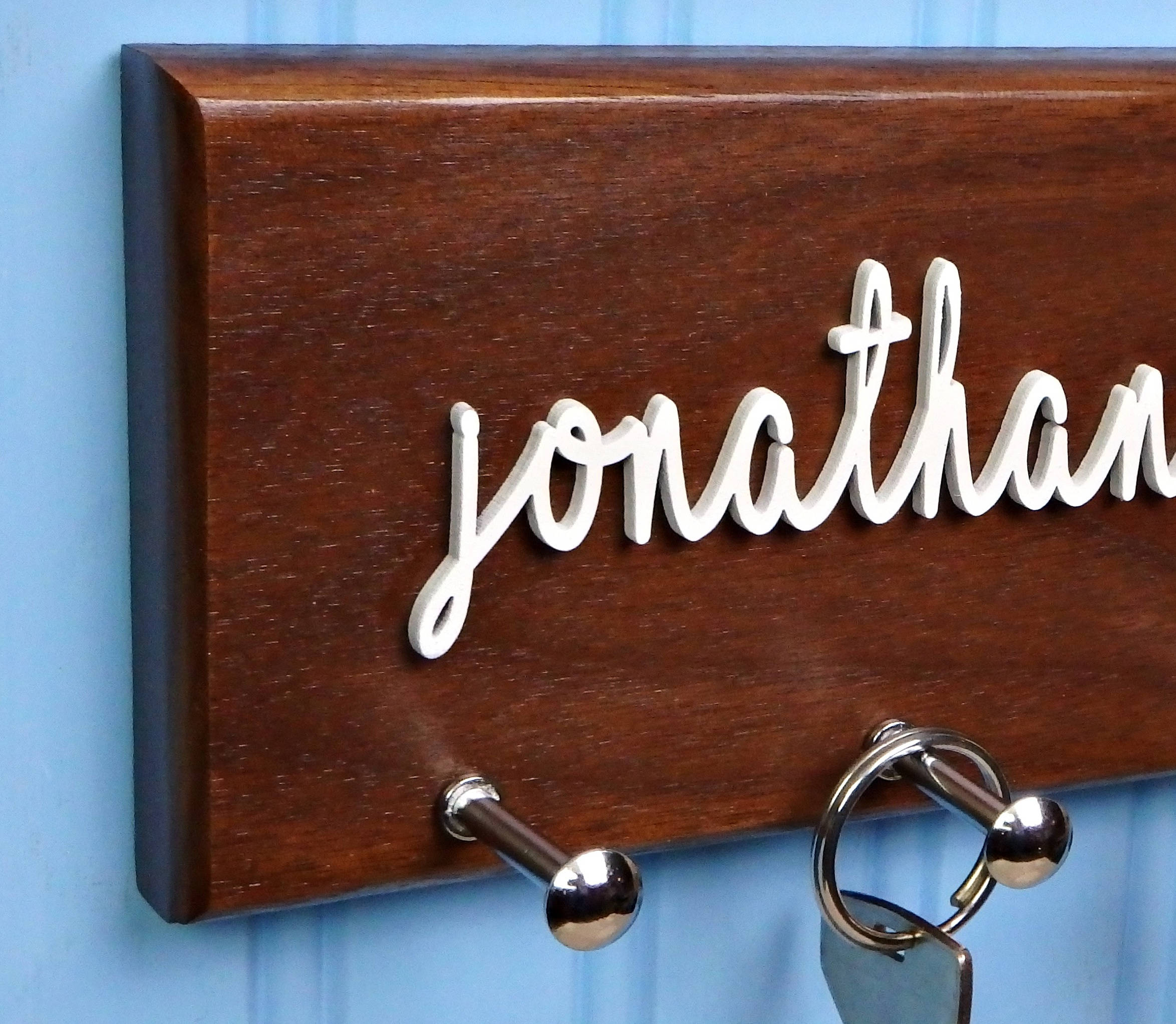 Key Holder For Wall Personalized Key Hanger Housewarming New Etsy