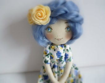 gift for birth rag doll handmade gift gift original birthday doll Camille collection