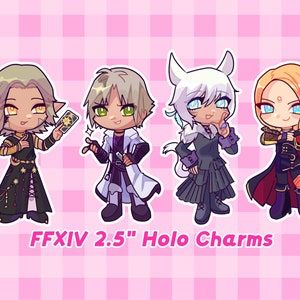 FFXIV 2.5&quot; holographic charms