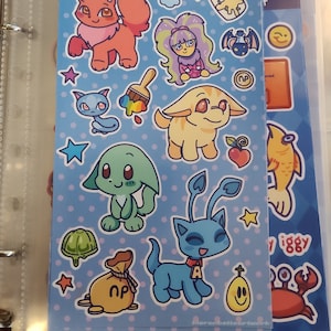 neopian nostalgia sticker sheet