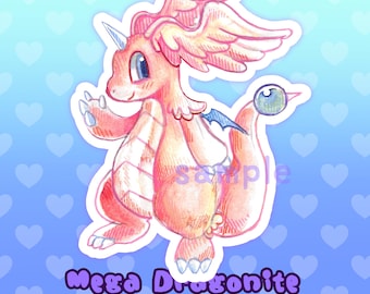 Pegatina de Mega Dragonite de 3"