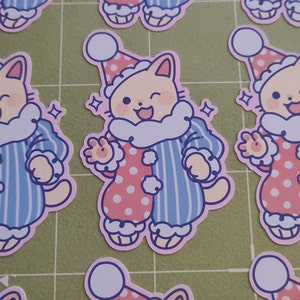 ピエロ猫 2.5インチ ステッカー