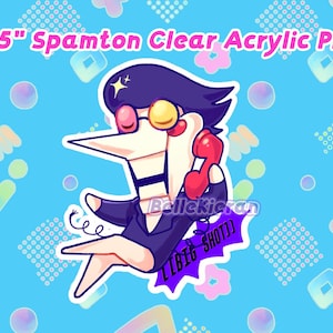 spamton pasadores acrílicos de 2,5&quot;