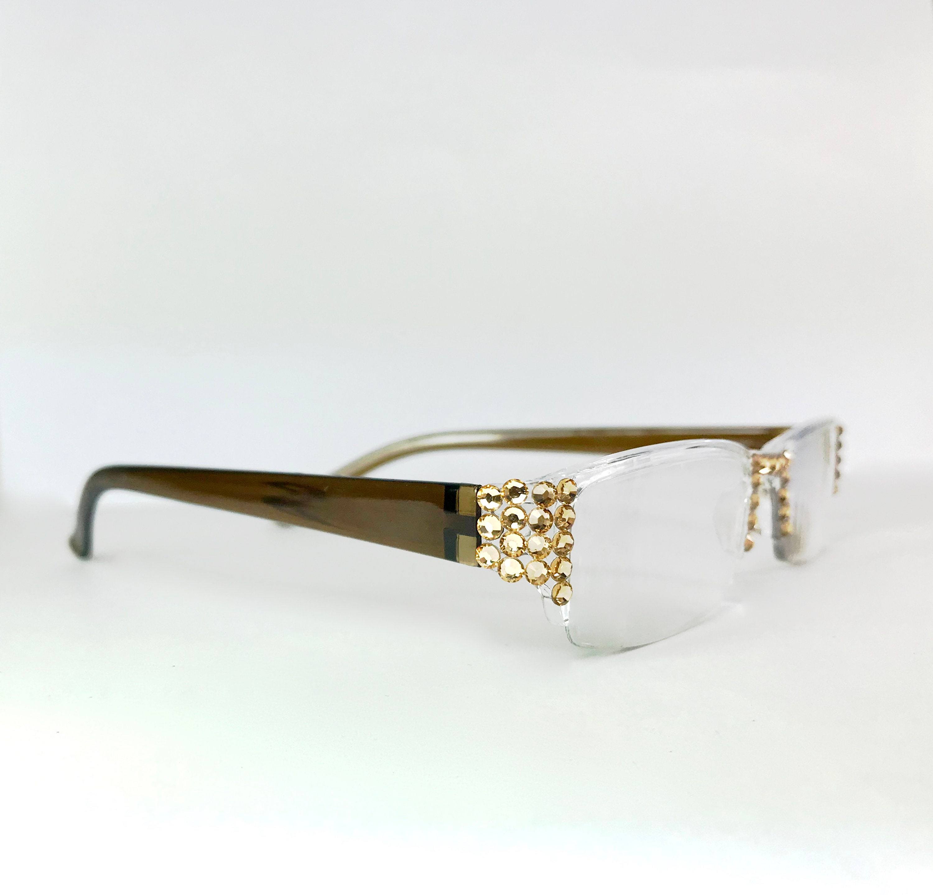 Swarovski Crystal Reading Glasses Etsy