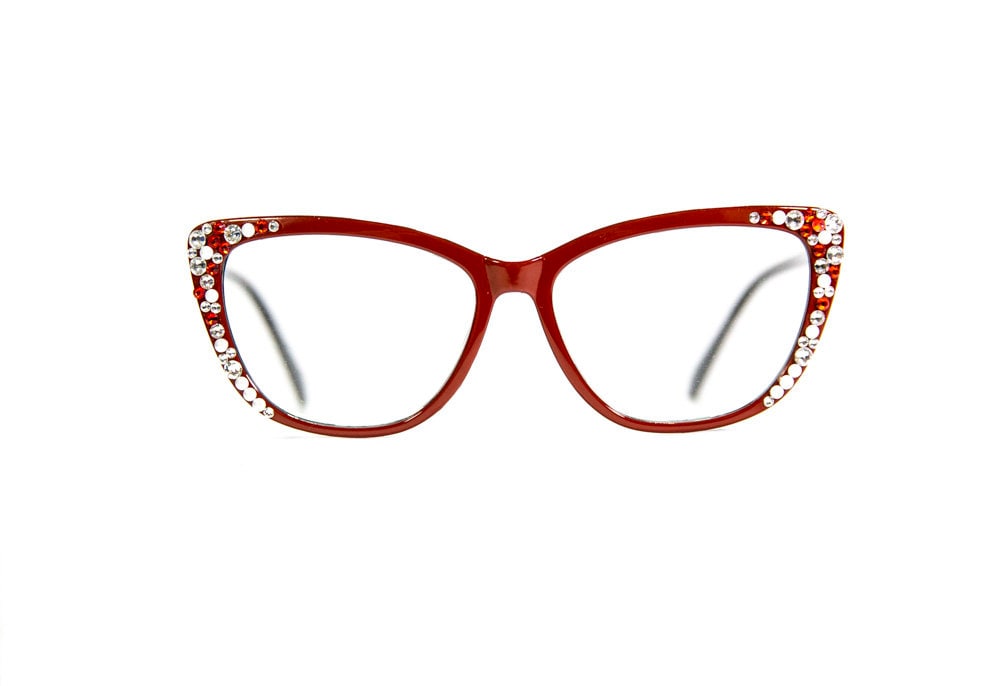 reading glasses swarovski crystal frames