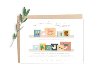 Story Book Baby Shower Invitation: Nursery Rhymes (Digital Printable Download)