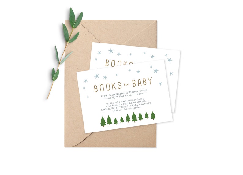 Books for Baby Shower Insert Add on / Build a Nursery Baby Etsy