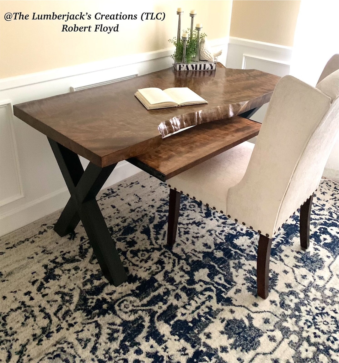 Natural Live Edge Desk SOLD - Etsy
