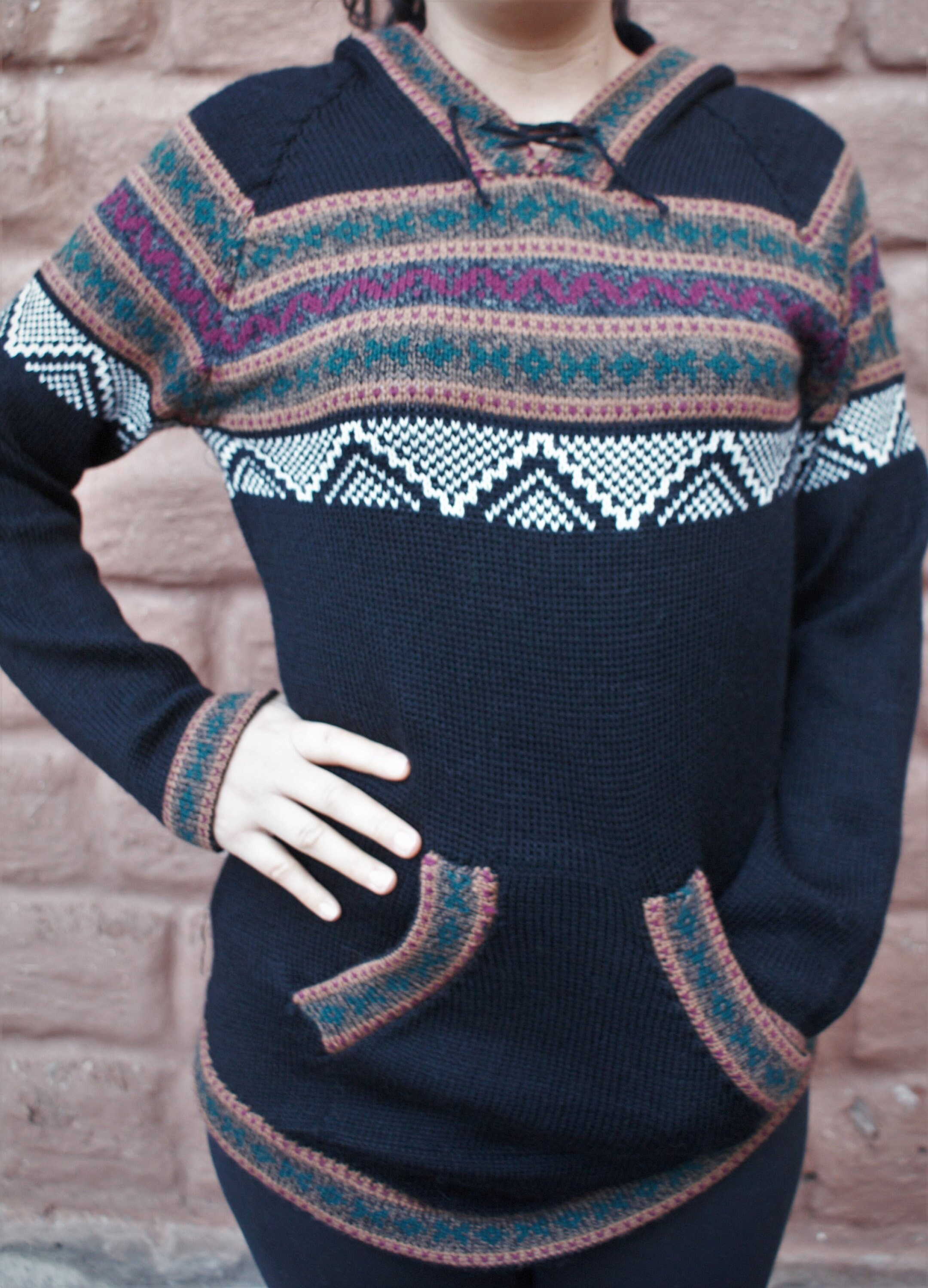 Image of Alpaca Sweater Hoodie - Women Pullover | Clothing