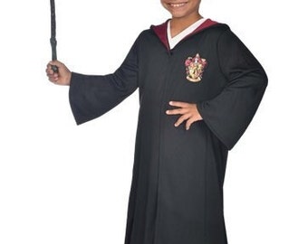 Harry Potter Robe Deluxe Kit - Child Costume World Book Day Fancy Dress Hooded Wand Birthday Theme Party