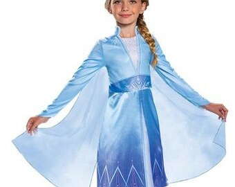 Frozen Elsa Dress Costume Wings Accessorize Party Girls Birthday Fancy Outfit