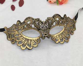 Gold Lace Masks Fancy Dress Costume Mascaraed Halloween Masquerade Women Lady's Cosplay Prom Graduation Black Colourful Carnival