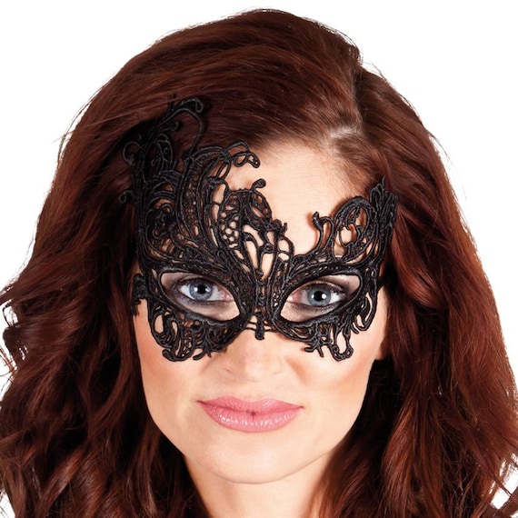 Masquerade Party Mask,black, White Lace,theme Party Cocktail Party