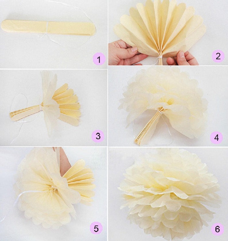 Bride To Be Bridal Shower Flower Pom Poms Birthday 3 Pink Tissue Paper Pom Poms Wedding Decorations