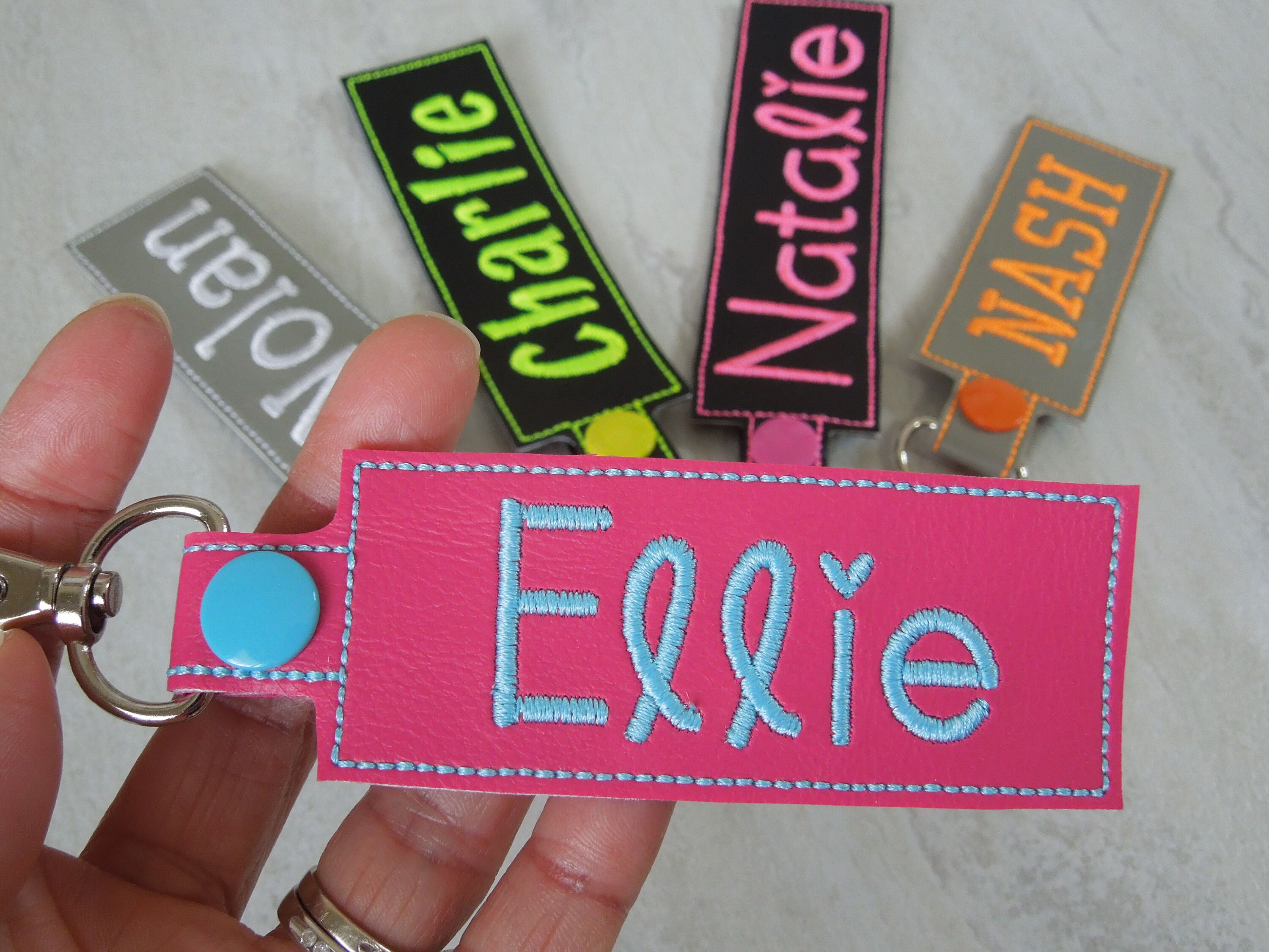 Custom Name Personalized Backpack Name Snap Tab Key Etsy Custom Name Personalized Backpack Name Snap Tab Key Etsy