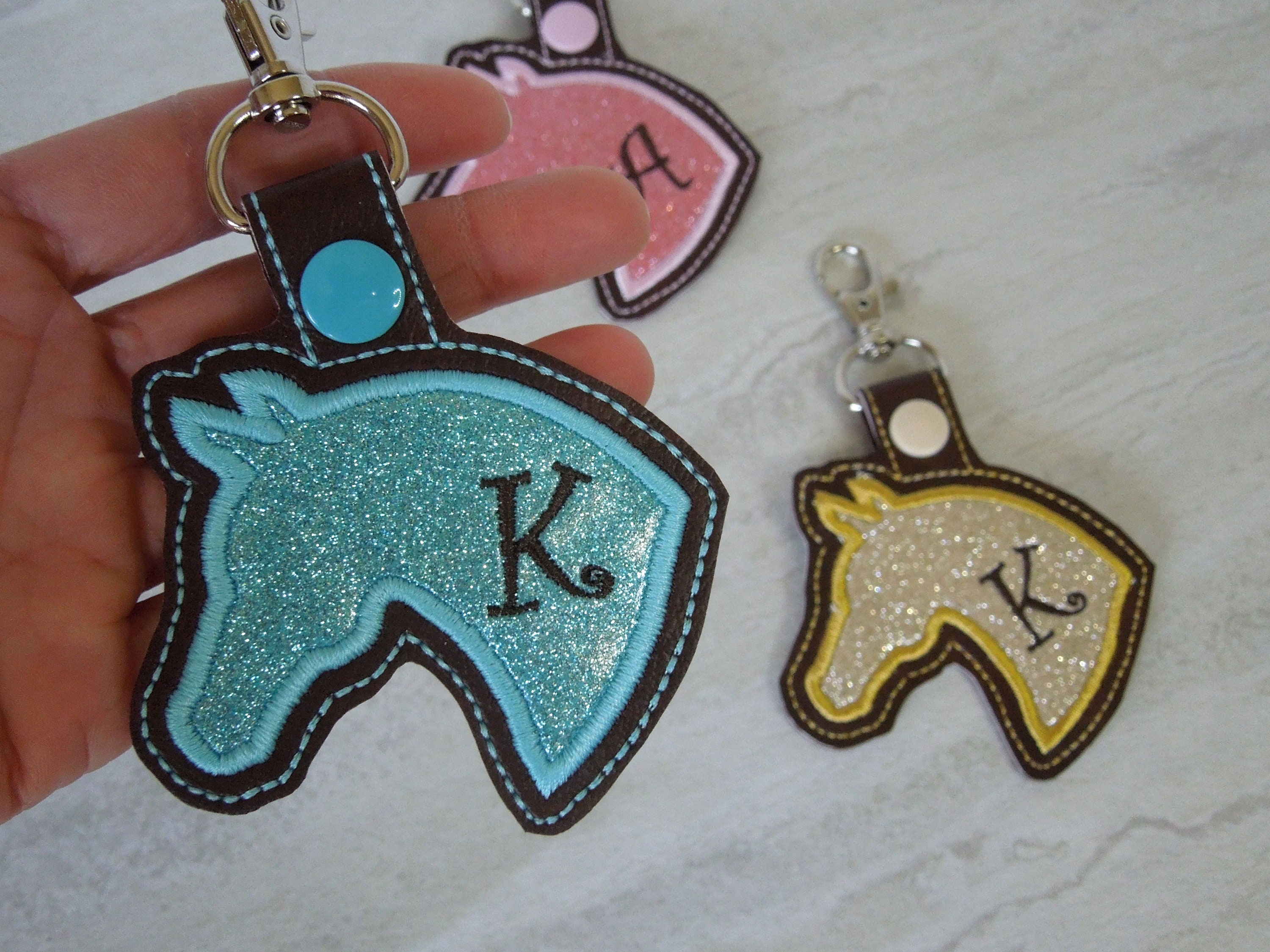 Horse Charm Personalized Charm Horse Keychain Bag Charm Etsy