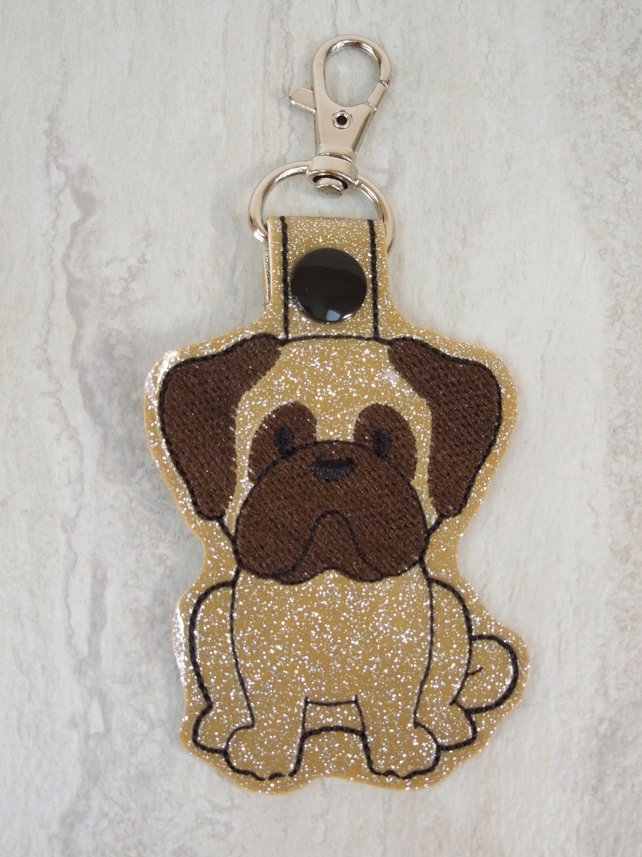 Pug Dog Keychain Dog Lover Keychain Cute Dog Keychain vinyl Etsy