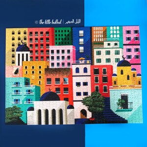 Three Blue Domes Jigsaw Puzzle, Jigsaw Puzzle, Islamic Puzzle, Ramadan activity image 2