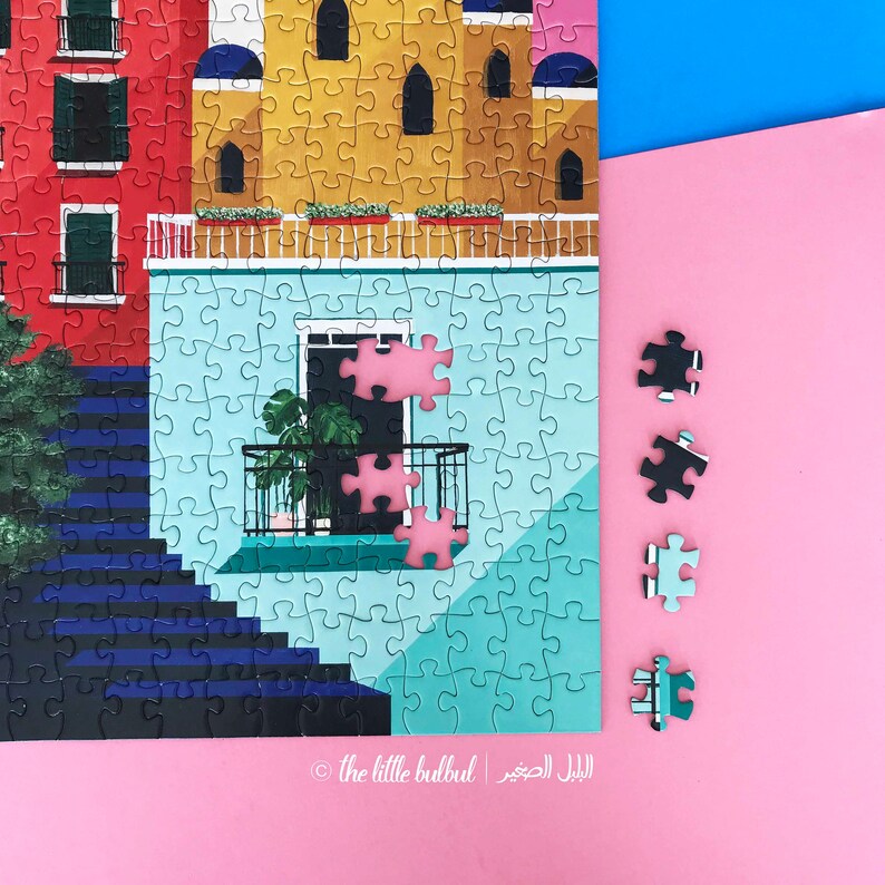 Three Blue Domes Jigsaw Puzzle, Jigsaw Puzzle, Islamic Puzzle, Ramadan activity image 8