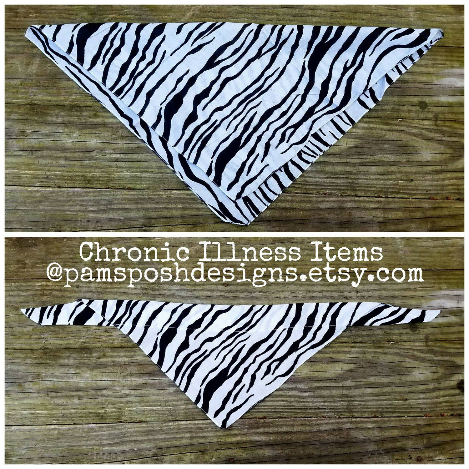 ZEBRA Awareness Bandanas Personalized Dog Bandanas EDS Etsy