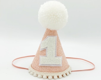 Peach and Cream First Birthday Party Hat | 1st Birthday | Baby birthday | Smash Cake | Baby photography | Girls First Birthday party