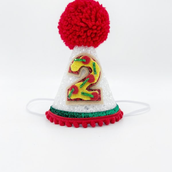 Pizza Party Hat | First Birthday | Italian Birthday | Slice Slice Baby | Love you to Pizzas party | Pizzeria | Little chef  Little meatball
