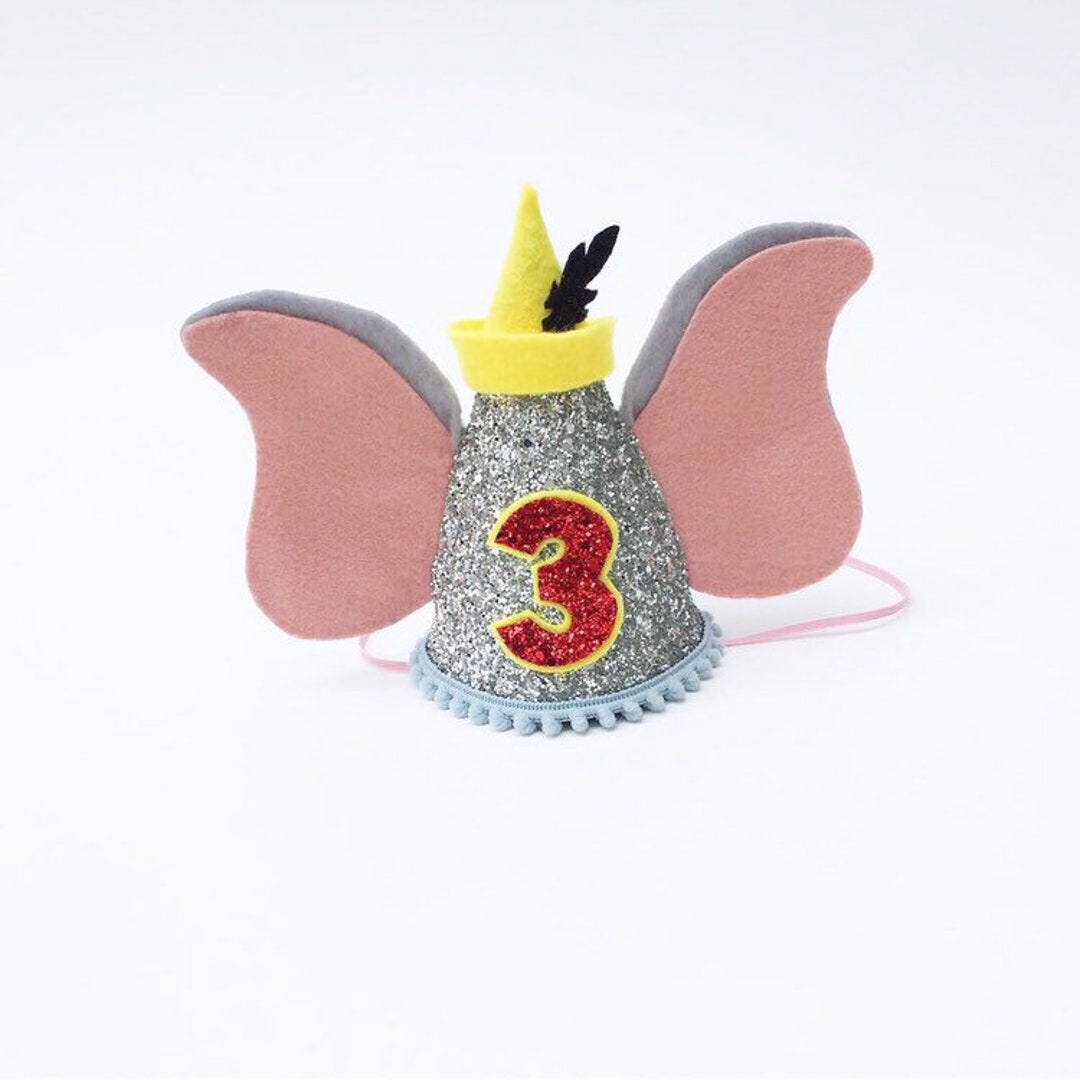 Dumbo Party First Birthday Hat Dumbo Theme Birthday Etsy