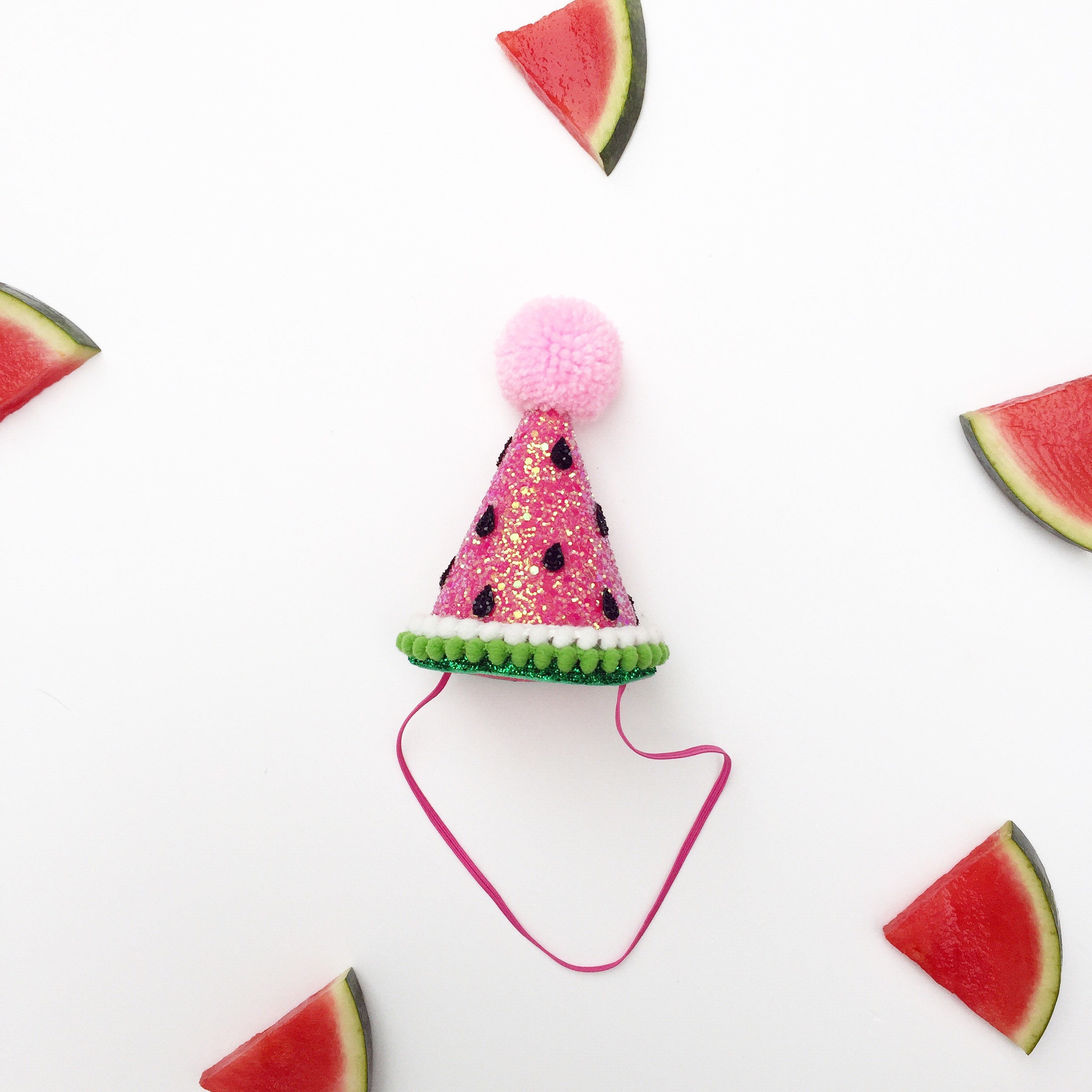 Watermelon Party Hat First Birthday Party One in a Melon Etsy