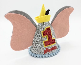 Dumbo party | First Birthday Hat | Dumbo theme Birthday | Dumbo party  | Disney Dumbo outfit  | Baby 1st Birthday | baby dumbo outfit |