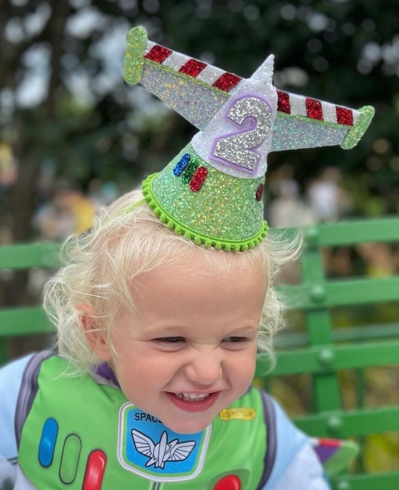 Cumpleaños de Buzz Lightyear / Fiesta de Toy Story / Sombrero de fiesta de Buzz Lightyear / Primer cumpleaños / Sombreros de fiesta de cumpleaños para niños / Space Ranger / Toy story imagen 2
