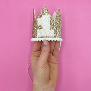 Gold Birthday Crown | 1st Birthday | One year | 2nd Birthday | Party Crown | Baby Photography prop | custom party decorations | baby girl