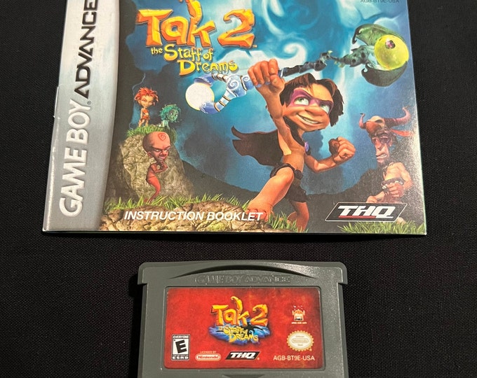 Tak 2: The Staff of Dreams with Instruction Booklet Nintendo Gameboy Advance