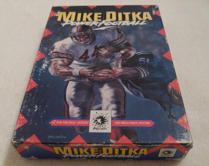 Mike Ditka Power Football Complete in Box (CIB) Sega Genesis