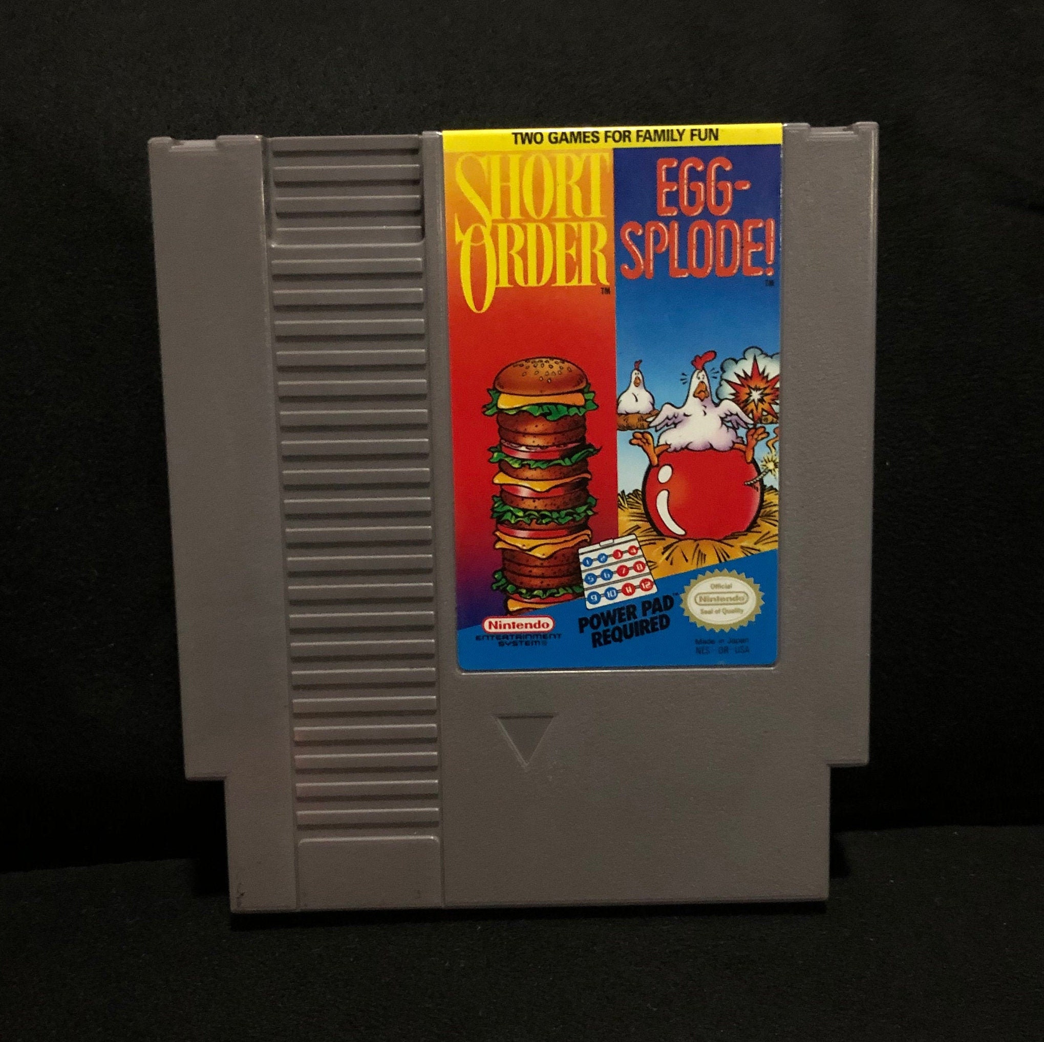 Short Order & Egg-splode Nintendo Entertainment System NES