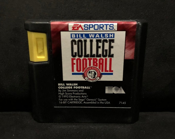 Bill Walsh College Football Sega Genesis